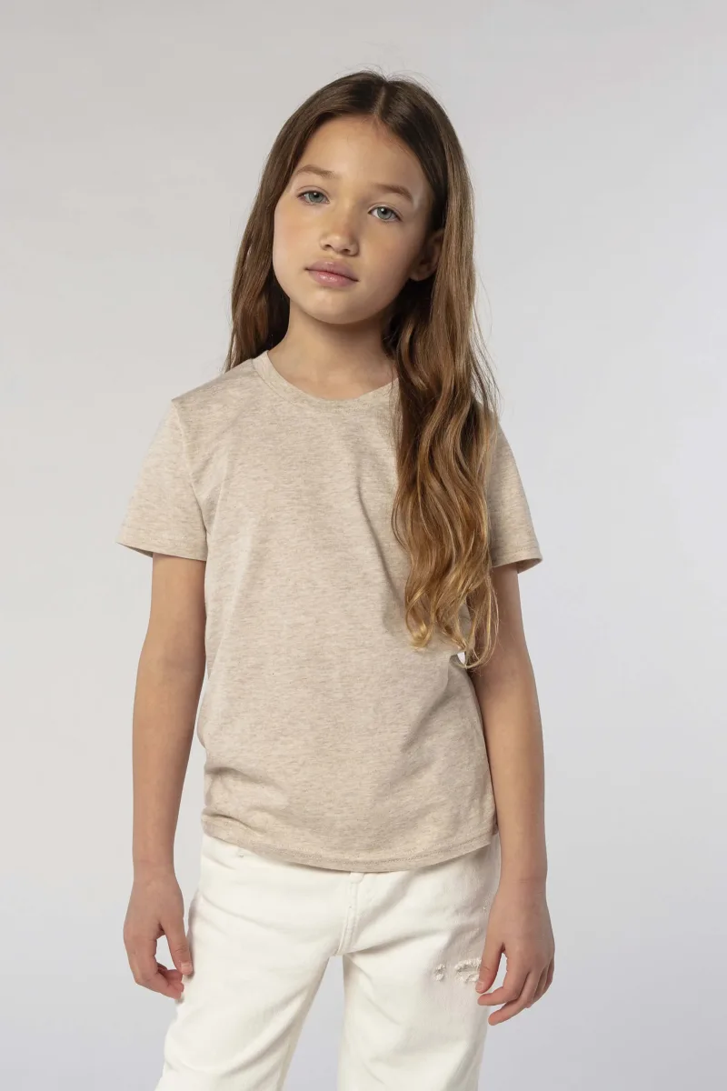 T-shirt para criança 100% algodão orgânico 150g