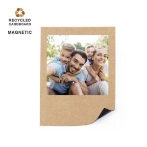 Porta-retratos magnético em cartão reciclado