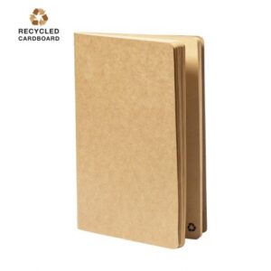 Caderno a5 com capa em cartão reciclado