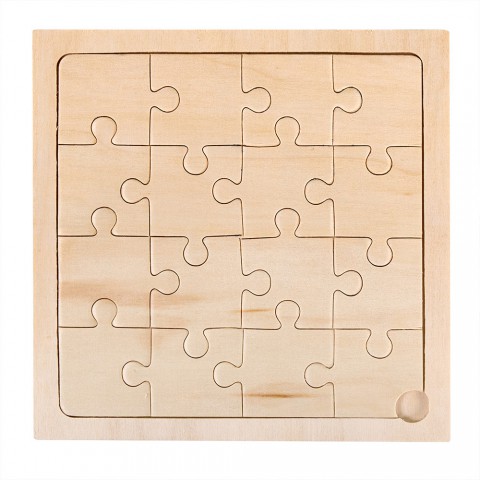 Puzzle de 16 peças feito em madeira