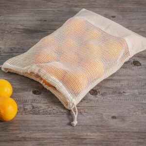 Saco de rede ideal para fruta e legumes