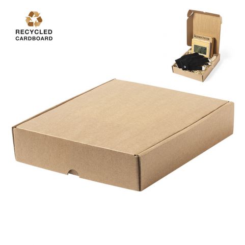 Caixa de presente fabricada em cartão ondulado reciclado