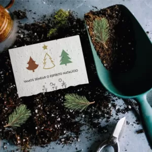 Papel com sementes para plantar - Edição de Natal
