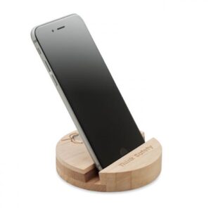Suporte para telemóvel em madeira de bétula