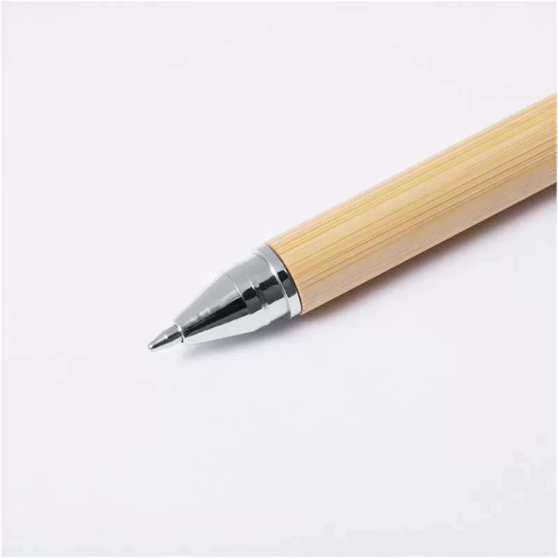 Esferográfica lápis eterno em bambu
