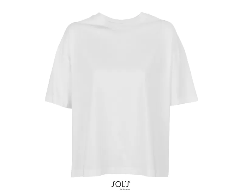 T-shirt oversize de senhora em algodão orgânico