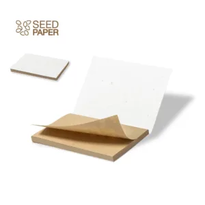 Bloco de notas com capa em papel semente