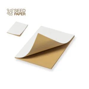 Bloco de notas A6 com capa em papel semente