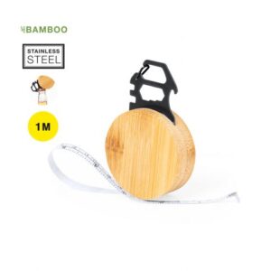 Fita métrica multi-ferramentas  em bambu