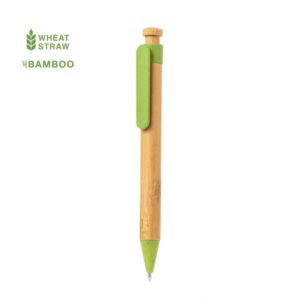 Esferográfica em bambu e palha de trigo
