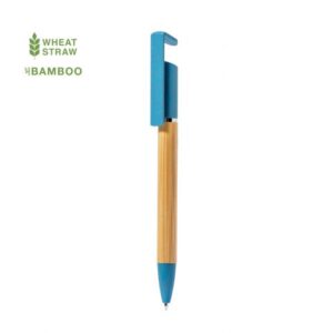 Esferográfica em bambu e palha de trigo