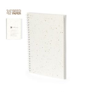 Caderno  em papel de sementes